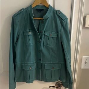 Talbots Teal Utility Jacket for Women
